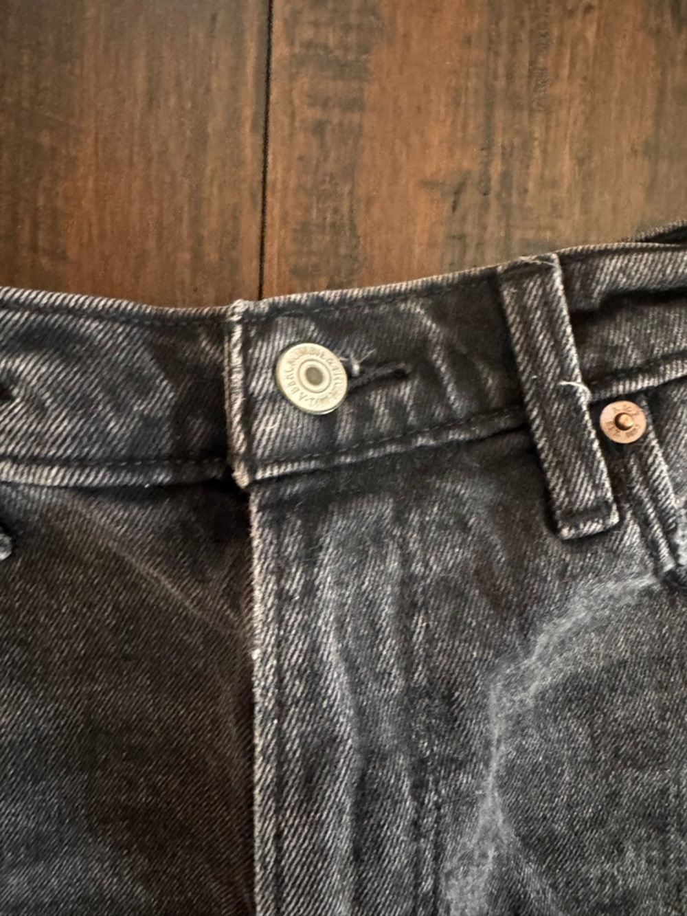 Abercrombie Black Denim Cutoff Shorts - Picture 3 of 6